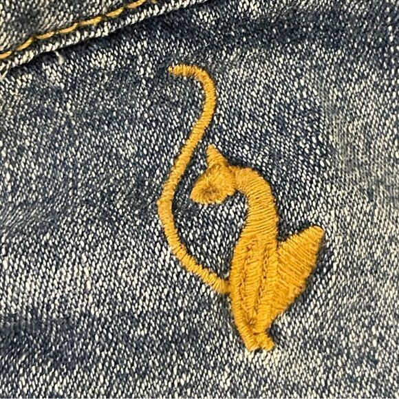 Vintage Y2K Baby Phat Factory Faded and Whiskered Jeans Size 18 - Picture 6 of 14